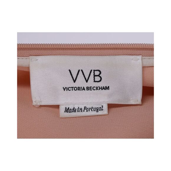 Victoria Victoria Beckham Blouson Sleeve Shift Dress in Pastel Pink Polyester - Picture 5 of 5
